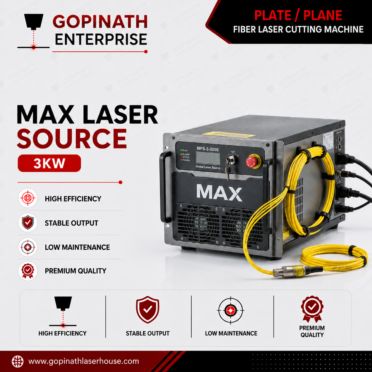 MAX Laser Source | 3KW