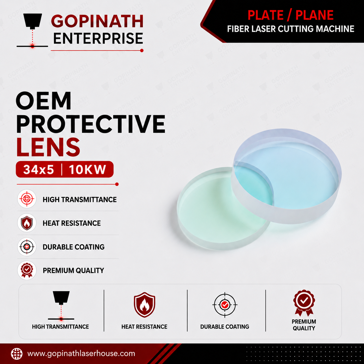 Protective Lens(OEM) | 34x5 | 10KW