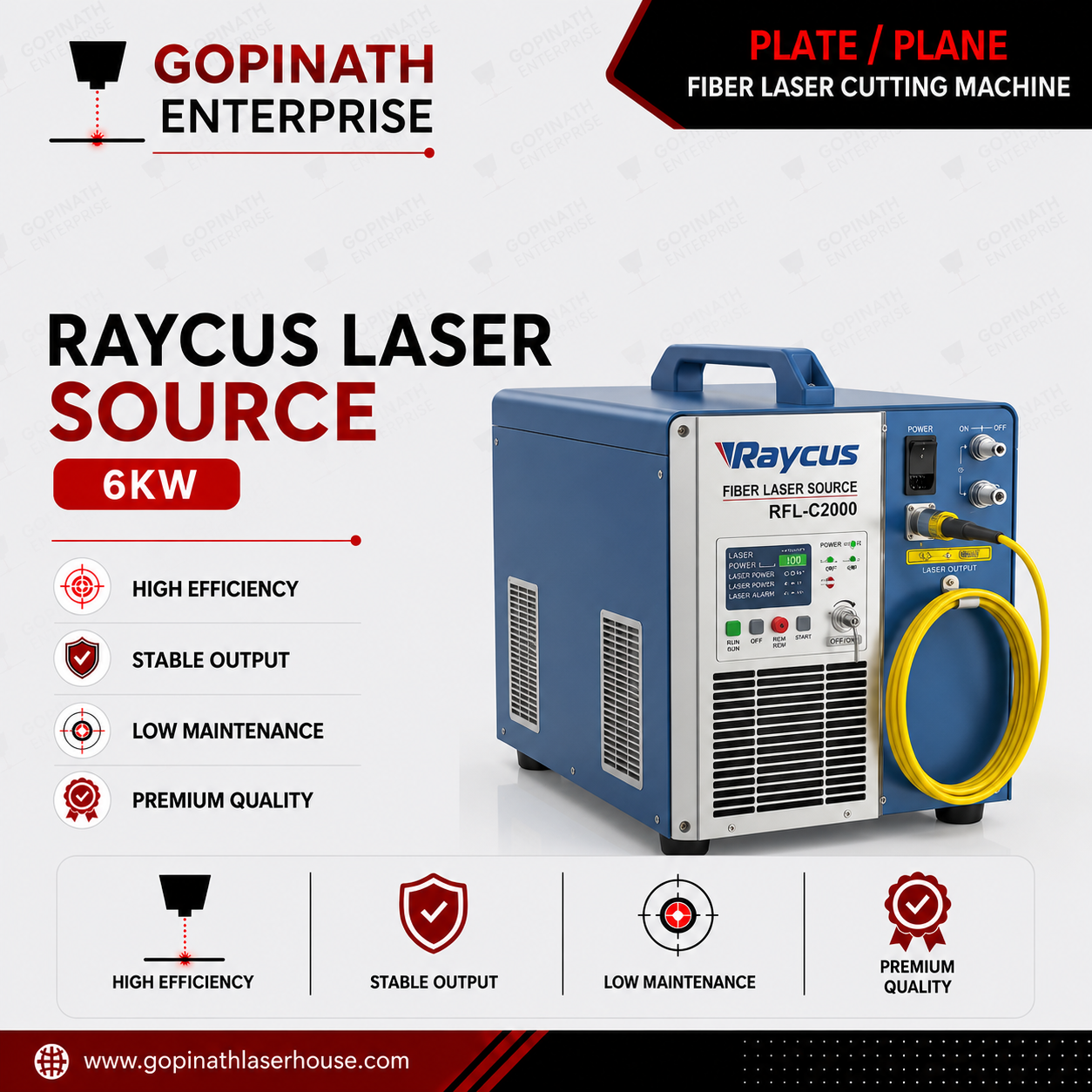 Raycus Laser Source | 6kw