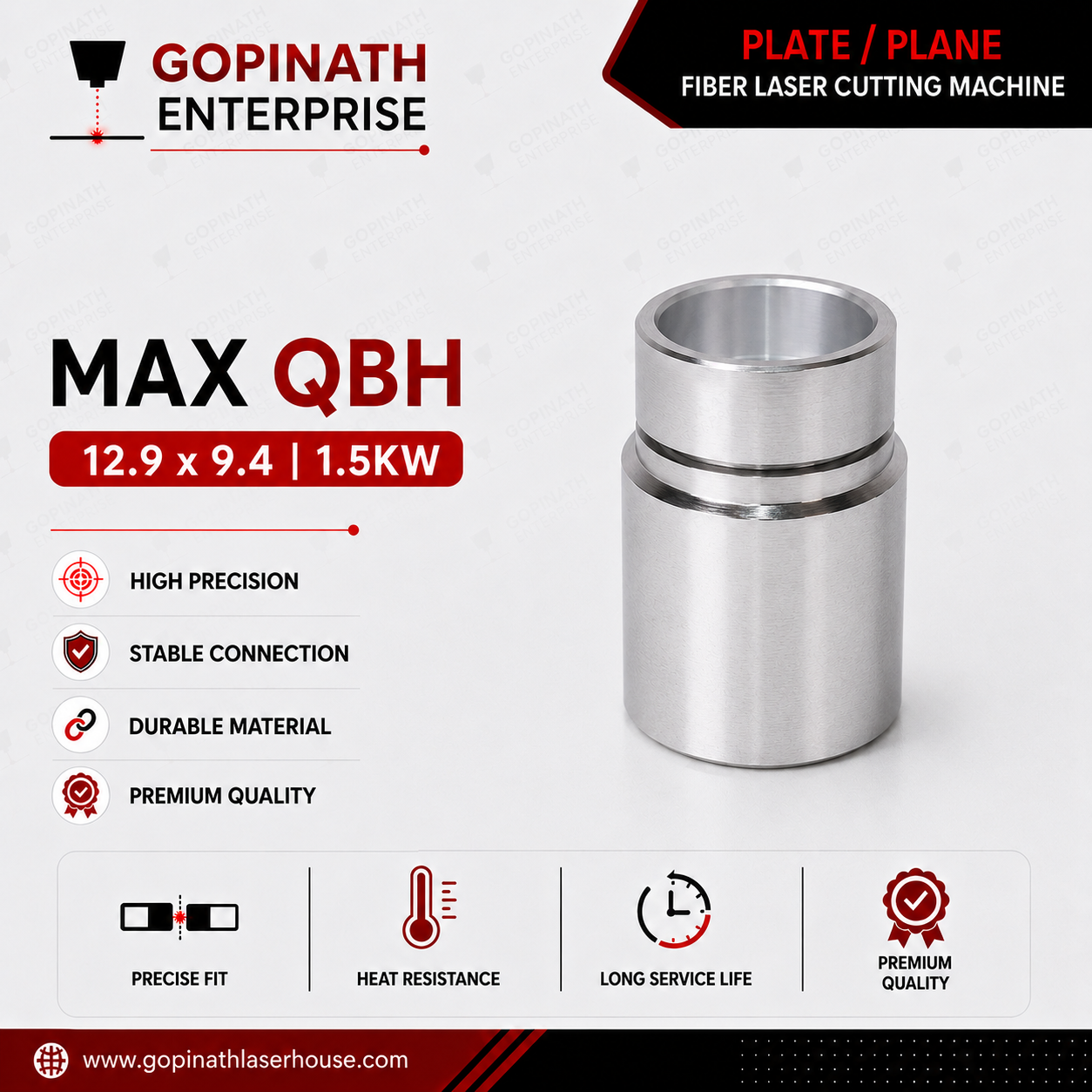 MAX QBH | 12.9x9.4 (1.5kw)