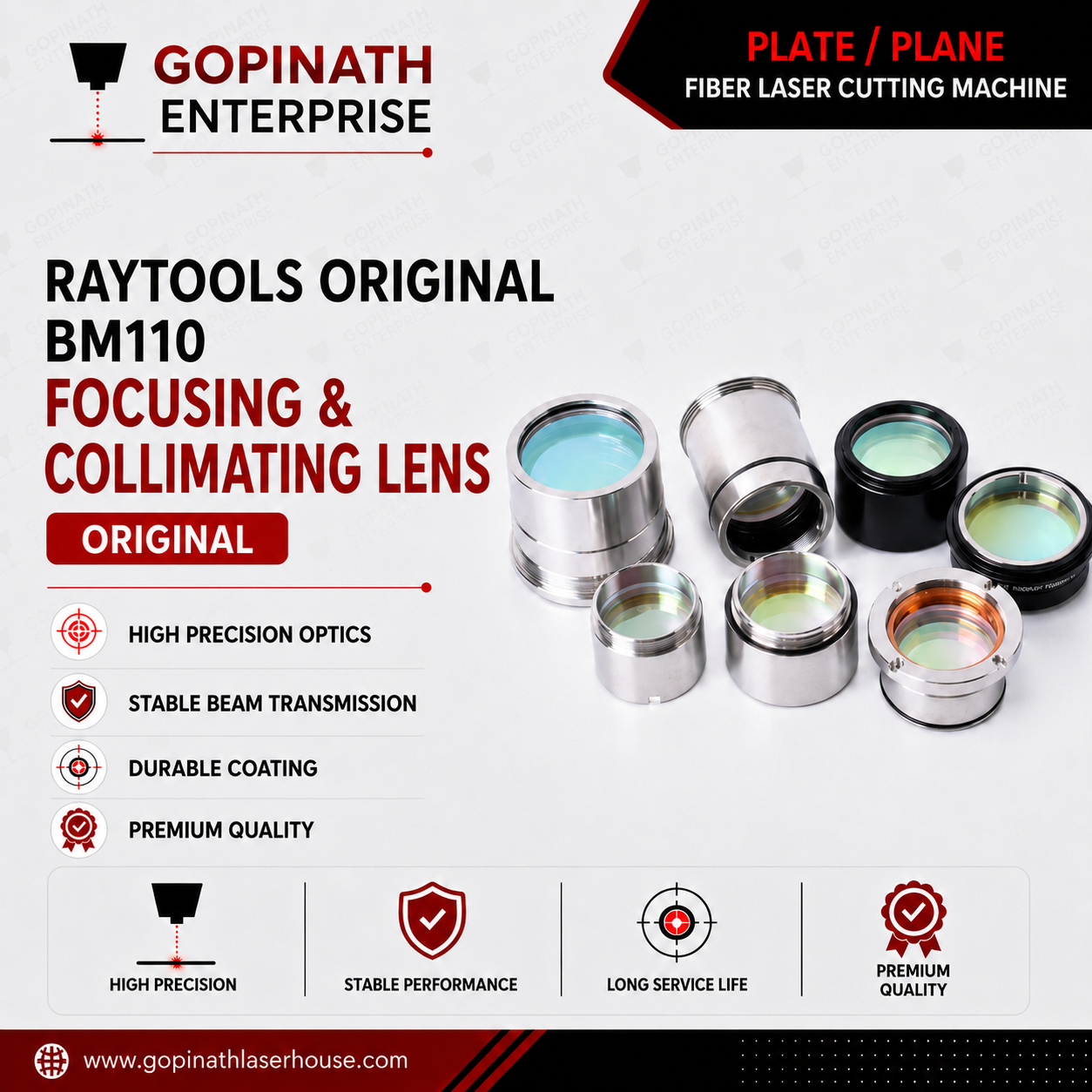 RayTools Original BM110 - Focusing & Collimating Lens with Assembly