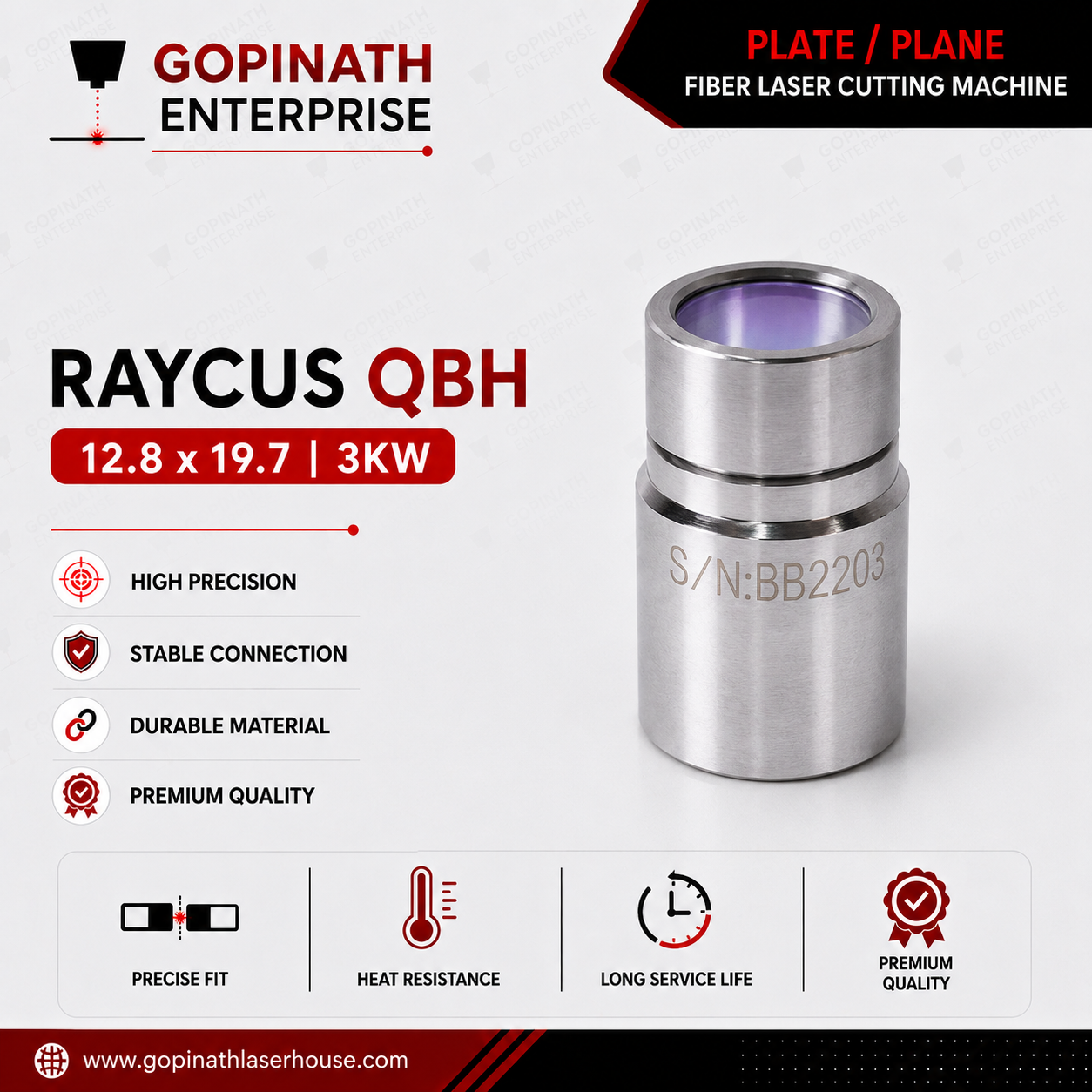Raycus QBH | 12.8x19.7 (3KW)